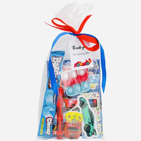 Cars Pre Filled Party Bag contains high quality items, children will discover slime, bubbles, pull back cars and much more, contents may vary slightly.