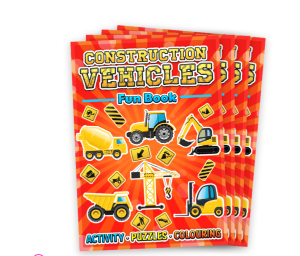 Construction Fun Mini Activity Books These super A6 size mini activity books. Perfect for party bags and more!