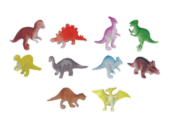 Stretch Dinosaurs come in 6 assorted colours at the size of 6-7cm.