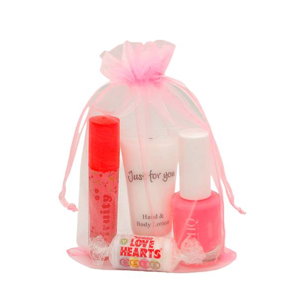 Girls Pre Filled Pink Pamper Party Bags come pre-filled with a variety of lip gloss, nail polish, and other delightful goodies that make for perfect birthday treats.