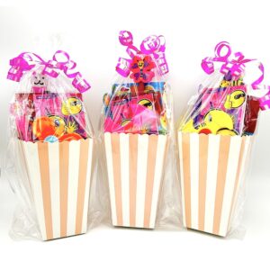 Girls Pre Filled Party Treat Box comes pre-filled with a delightful assortment of sticker, notebooks, bubbles and much more.