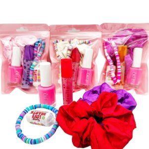 Girls Pre Filled Deluxe Pamper Treat Pack comes pre-filled with a variety of lip gloss, nail polish, and other delightful goodies that make for perfect birthday treats.