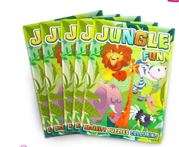 Jungle Activity Book are Are activity books that are great for party bags.