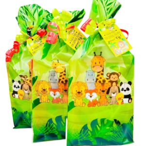 Each Jungle Animal Pre Filled Party bag contains high-quality items, including soft toy, bubbles, activity book and much more.