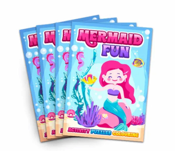 Mermaid Fun Book are A6 size activity books. Perfect for party bags!