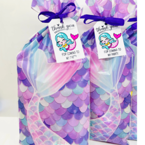 Inside, your Mermaid Pre Filled Party Bags you will discover a treasure trove of exciting goodies. From mini fidget keyrings, bubbles, activity books and much more.