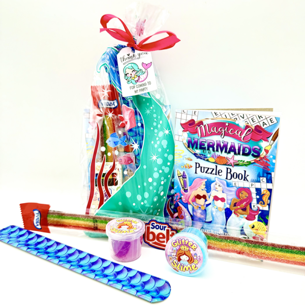 Magical Mermaid Pre Filled Party Bags you will discover a treasure trove of exciting goodies. From mini fidget keyrings, bubbles, activity books and much more.