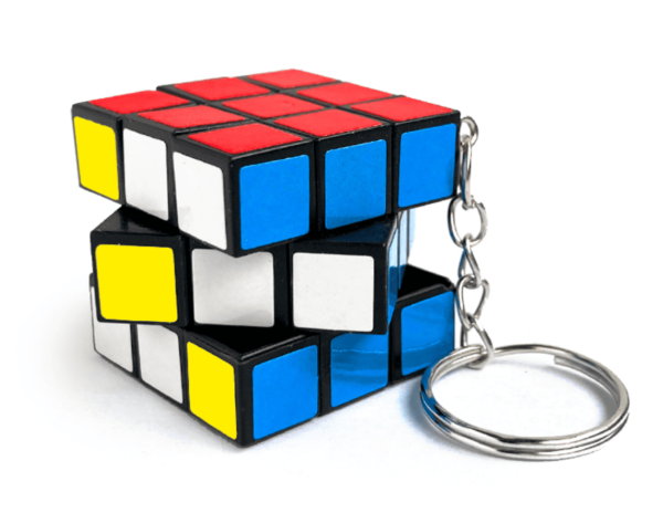 Mini Puzzle Cube is a traditional puzzles keyring with moving parts measuring 3cm.