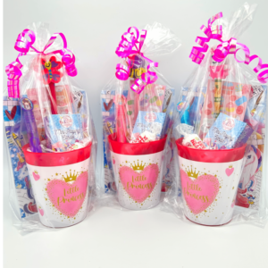 Princess Reusable Pre Filled Party Cup Gift come pre-filled with a delightful assortment bubbles, stickers, activity books, playing cards and much more.