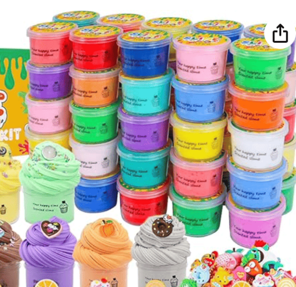 Scented Putty Slime is butter scented slime set with different colors and different slime charms, Allows children to use their imagination to create different shapes of slimes, bring endless fun to children