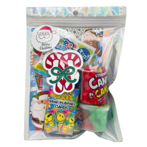 Santa Pre Filled Christmas Party Pack with bubbles,slime and activity book, contents may vary slightly.