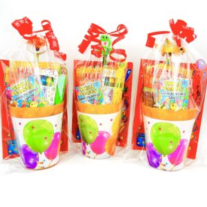 Reusable Balloon Pre Filled Party Cup Gift come pre-filled with a delightful assortment bubbles, stickers, activity books and much more.