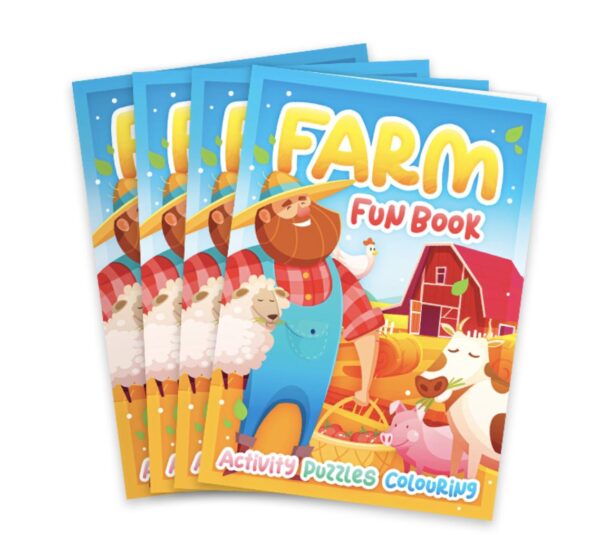 Farm Fun Book are A6 sized activity book. Perfect for party bags or to keep the kids