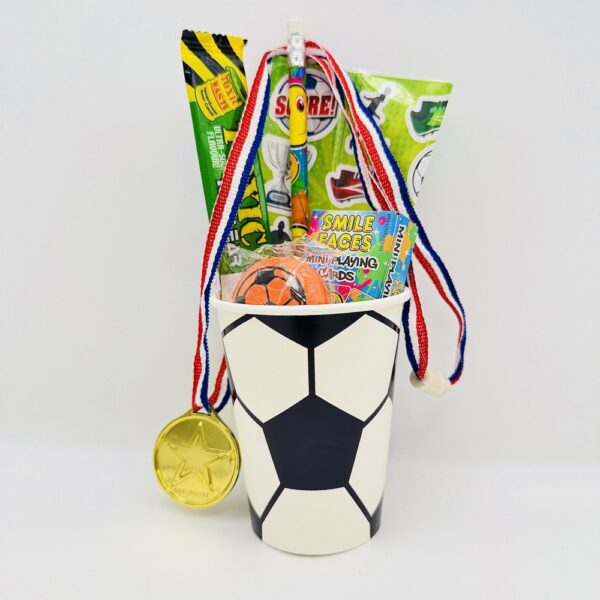 Football Pre Filled Party Cup Gift comes pre-filled with delightful surprises! Whether it’s candy, snacks, or party favours, each cup is a treasure trove of goodies that will keep your guests smiling.