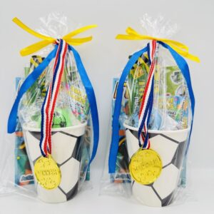 Football Pre Filled Party Cup Gift comes pre-filled with delightful surprises! Whether it’s candy, snacks, or party favours, each cup is a treasure trove of goodies that will keep your guests smiling.