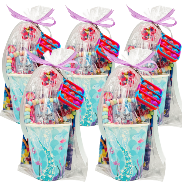 Mermaid Pre Filled Party Cup Gift comes pre-filled with delightful surprises! Whether it’s candy, snacks, or party favours, each cup is a treasure trove of goodies that will keep your guests smiling.