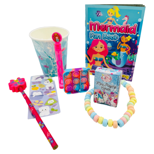 Mermaid Pre Filled Party Cup Gift comes pre-filled with delightful surprises! Whether it’s candy, snacks, or party favours, each cup is a treasure trove of goodies that will keep your guests smiling.