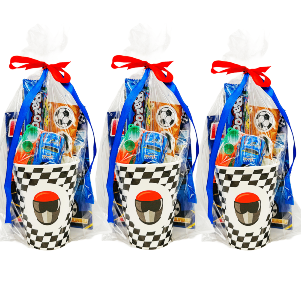 Racing Cars Pre Filled Party Cup Gift comes pre-filled with delightful surprises! Whether it’s candy, snacks, or party favours, each cup is a treasure trove of goodies that will keep your guests smiling.