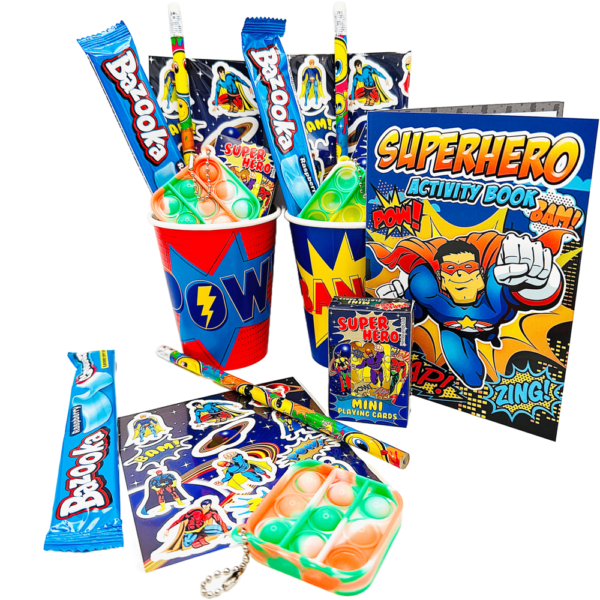 Super Hero Pre Filled Party Cup Gift comes pre-filled with delightful surprises! Whether it’s candy, snacks, or party favours, each cup is a treasure trove of goodies that will keep your guests smiling.